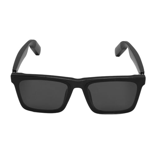 KAKAKE Gafas de Sol Inteligentes con Sonido Claro Aspecto Moderno Gafas con Auriculares Inalámbricos de Fácil Operación para Música y Llamadas, PC + ABS + Metal