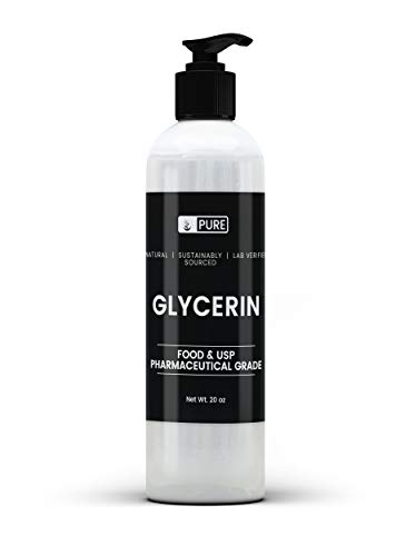 Natural Glycerin, 20 oz, Non-GMO, Food & USP Pharmaceutical Grade, Clear & Odorless, Made in the USA, Pure & Sustainably Sourced, BPA-Free & Recyclable Bottle