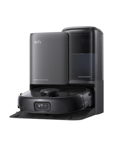 eufy Robot aspirapolvere Omni E25, sistema HydroJet, aspirazione turbo da 20.000Pa, spazzole...