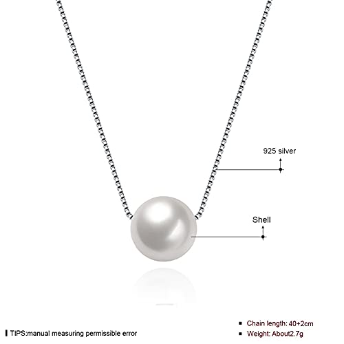 Collier perles d'eau douce cadeau d'anniversaire chic en argent - 6