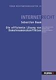  Die effiziente Lösung von Domainnamenskonflikten: Eine ökonomische Analyse des Internet-Domain-Rechts: Eine ökonomische Analyse des Internet-Domain-Rechts. Diss.