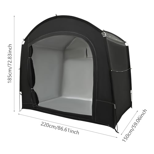 Abri vélo jardin pliable et imperméable avec ventilation optimisée - 4