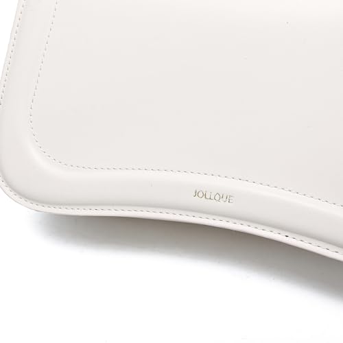 Image of JOLLQUE Crescent Shoulder Bag for Women,Small Leather Strap Dumpling Handbag Purse,Unique Trendy Designer Hobo Crossbody Bags