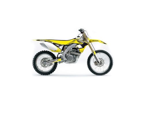 Kit déco moto cross Chrono pour Suzuki 250 RM noir, autocollants de personnalisation
