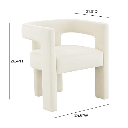 Sillón Perfil Escultural Crema miniatura 3