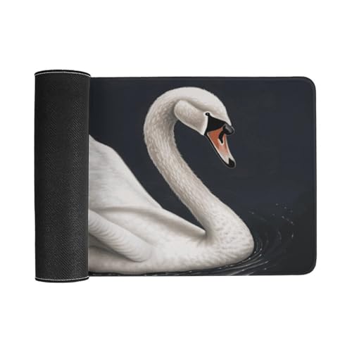 White Swan Desk Pad Large Desk Protector 24 x 12 in miniatura 3