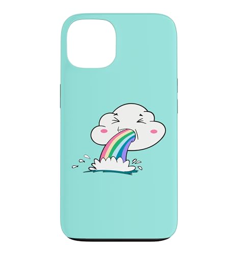Cute Kawaii Rainbow Puking Cloud Design �X�}�z�P�[�X iPhone 13 �p