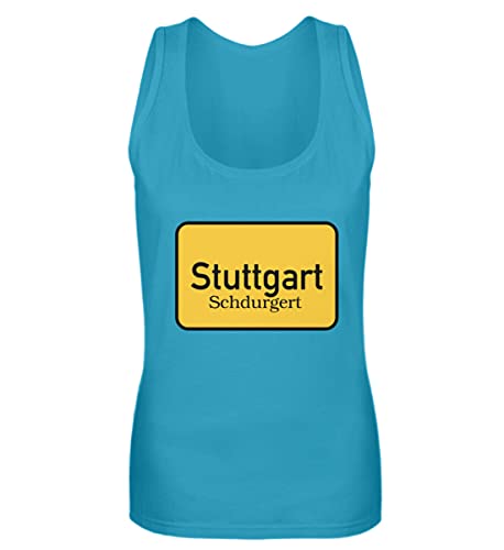 Débardeur femme turquoise XXL ample contre la chaleur pour fan de Stuttgart