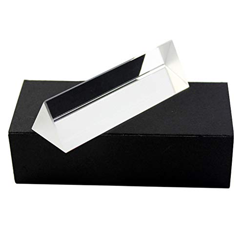 Toltec Lighting K9 optisches Glas Kristall Prisma 15cm Lehre Regenbogen Foto Dreieck Prisma Experiment Prisma,Gift Box,25x25x25x80 Cover