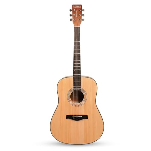 Image of Kadence A281NA-C Acoustica 41 inch Acoustic Guitar | Dreadnought | Spruce Wood | Comes with Bag, Strap, Picks, Strings | Includes Learning Course | Natural