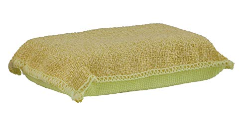 Image of Superio Miracle Microfiber Scrubbing Sponge, Yellow Extra Scrubbing Power Sponge for Kitchen, Sink, Pot, Pan and Dish Washing, Super Absorbent and Rapid Drying