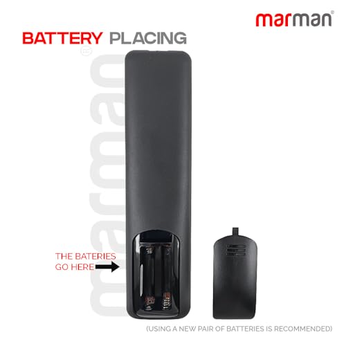 Image of marman Compatible with Sansui Tv Remote Control Non Voice Command Suitable for Smart 4K LED LCD Android Television - Match Exactly with Existing Remote Key by Key for Better Performance