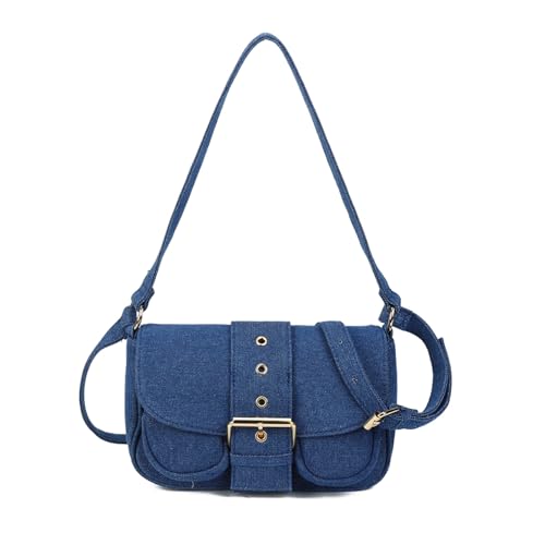 Small Crossbody Bags for Women, Denim Womens Crossbody Purse with Adjustable Strap, Blue Jean Shoulder Bags, Purses for Women