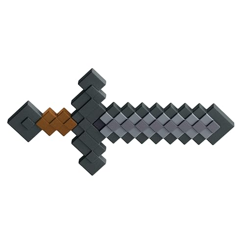 Mattel Minecraft Kampfspielzeug-Zubehörkollektion im pixeligen Design für Rollenspiele (verschiedene Styles), JCV19, [Mehrfarbig]