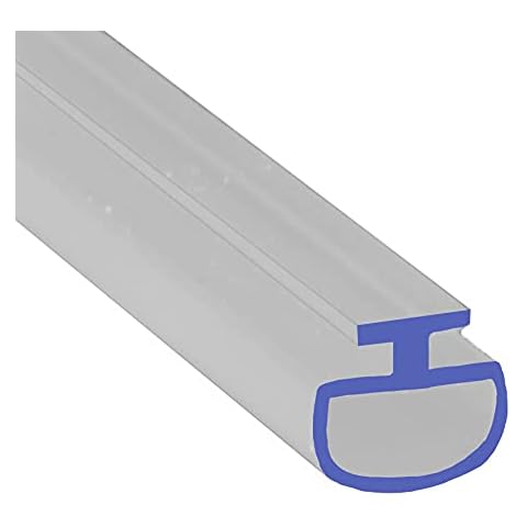 Soft Flexible Rubber Shower Seal | for Bi Folding Doors & Shower Screens | Fits Into Channel | BIF068 (1 Metre) Cover
