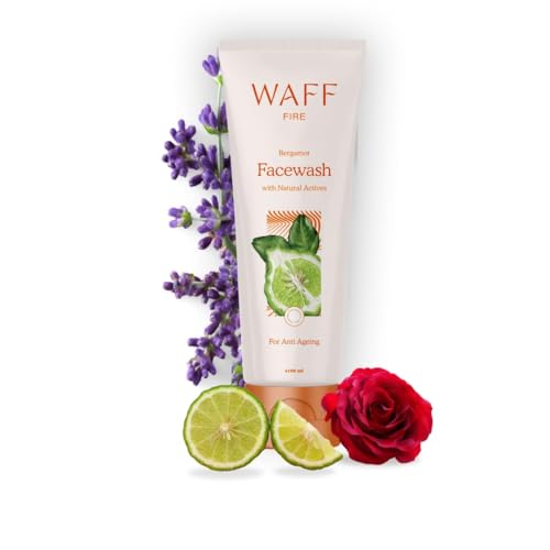 Image of WAFF Bergamot Face Wash | Hydrating, Anti-Aging, Refreshing & Cooling | Deep Cleansing, Nourishing & Moisturizing | Helps Reducing Fine Lines, Controls Oil & Evens Skin Tone | Unisex | Pack of 1