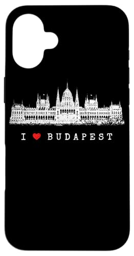 �u�_�y�X�g�̍���c���� �n���K���[�̃X�J�C���C�� I Love Budapest �X�}�z�P�[�X iPhone 16 Plus �p