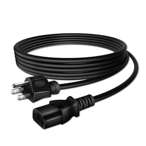 Cable C13 de 3 clavijas 14 AWG para monitor portátil e impresora