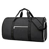 garment duffel bag, foldable clothing bag travel, travel bag con porta abiti, borsa porta abiti da viaggio donna man, borsa da viaggio pieghevole con tracolla e tasca per scarpe, nylon