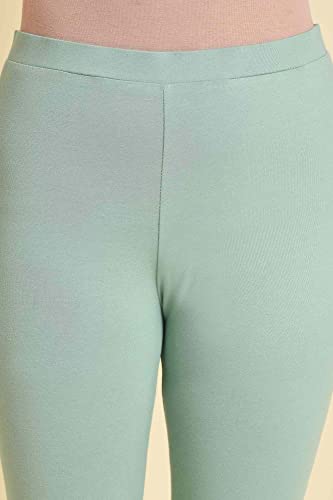 Image of W for Woman Women's Regular Fit High Rise Coral Cotton Jersey Tights
