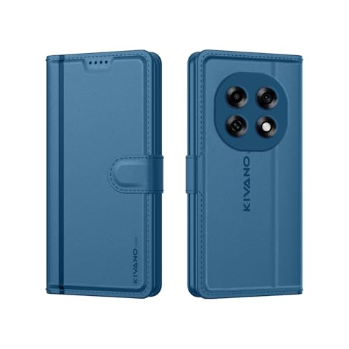 Image of KIVANO LUXE Compatible with Oppo F31 Pro 5G Artisanal Leather Wallet Case with Card Holder for Men Women, Magnetic Flip Folio Cover with Stand RFID Blocking Cell
