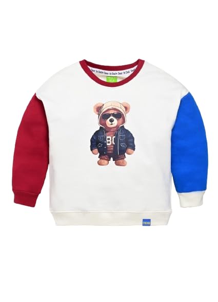 Image of Baby Boys Sweatshirt | Soft Cotton Pullover Top for Winter | Cute & Cozy Casual Wear for Kids