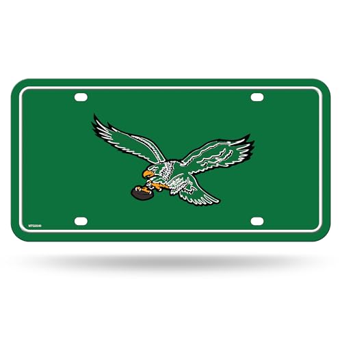 Rico Industries NFL Football Philadelphia Eagles Modern Retro Metal Auto Tag 6 x 12 - Great for Truck/Car/SUV