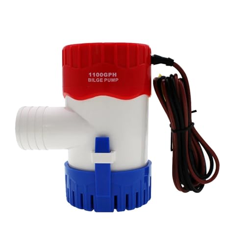 Bomba de agua de sentina 12v 1100gph MKBP-G1100-12 12VDC usada en barco, hidroavión, casas rodantes, houseboat (MKBPG110012) miniatura 1