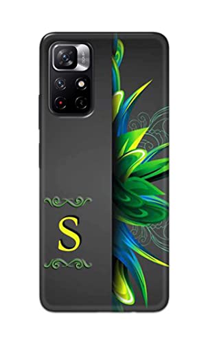 Image of Name II Initial II Letter Alphabet S Hard Back Case Cover for Redmi Note 11T 5G / Poco M4 Pro 5G Back Cover -(J5) VNS2222