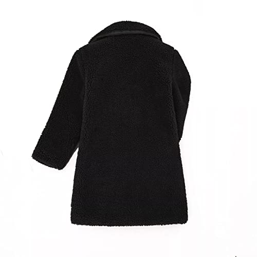 Toddler Girls Sherpa Fleece Jacket Button Down Coats Faux Fur Teddy Jacket Warm Cardigan Winter Coats Trendy Outerwear3