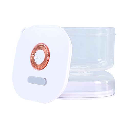 Manolyee Frascos De Encurtido | Botes Para Encurtidos Con Tapa Temporizadora 400 ml | Caja Hermética Con Colador | Para Harina Ensalada Caramelo Avena Azúcar Galleta Despensa Yogur Mantequilla Cocina
