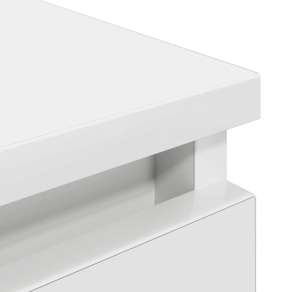 vidaXL Szafka RTV Biała 100x35x54 cm Drewno klejone