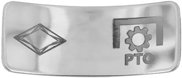 Technical Precision Replacement for Peterbilt 389 Glider Year 2014 Stainless Steel PTO Switch Cover