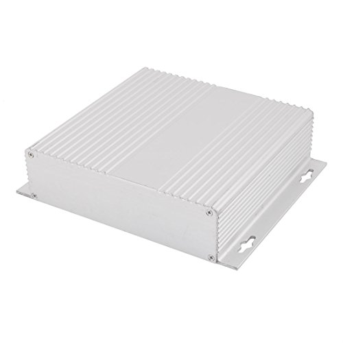 Aexit 159 x 190 x 46mm Multi-purpose Electronic Extruded Aluminum Enclosure Silver Tone (4d912bfec37fc883f68312b81236047e)