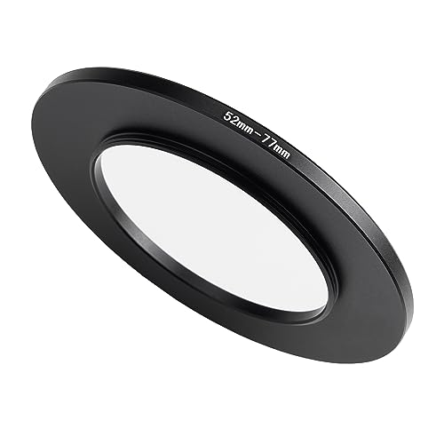 Image of 52mm to 77mm Step-Up Ring Filter Adapter,for All Brands UV ND CPL, Metal Ring Step-Up Rings Adapter Filter (52mm-77mm)