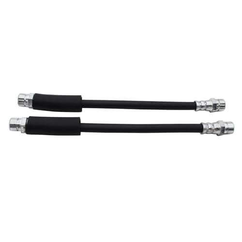 2 pcs/set SHLPDFM Black Rear Brake Hose Line 1K0611775 3C0611775 Compatible with VW Golf Mk5 Mk6 Passat CC Jetta Audi A3 Skoda Octavia Mk2 Superb Mk2 Seat Altea Leon Toledo Mk3