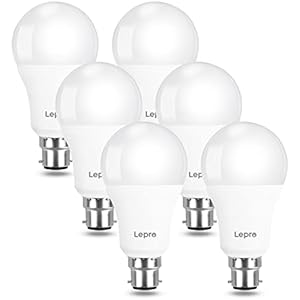 Lepro Bayonet Light Bulbs 100W Equivalent, Cool White 6500K, 13.5W 1521lm Super Bright LED Bayonet Bulb, Daylight B22…