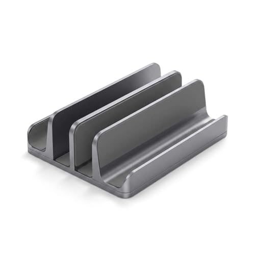 �m�[�g�p�\�R���X�^���h �c�u�� 3����[ �������\�i3cm�`8cm�j �A���~�� �u���b�N�E�O���[ �m�[�g�p�\�R���E�^�u���b�g�Ή� �p�\�R���z���_�[ �f�X�N������[ �ȃX�y�[�X ���p (�ɂ��イ����,�O���[)