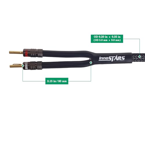 Cable de altavoz de cobre libre de oxígeno con conectores banana duales 4