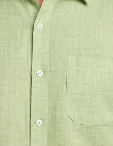 Image of Amazon Brand - INKAST Men's Cotton Solid Plain Half Sleeve Shirt | Plain Regular Fit Casual Shirt for Mens