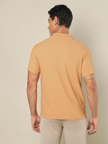 Image of TECHNOSPORT Men's Polyester Slim Fit Polo T-Shirt - (P691 P) Pack of 1