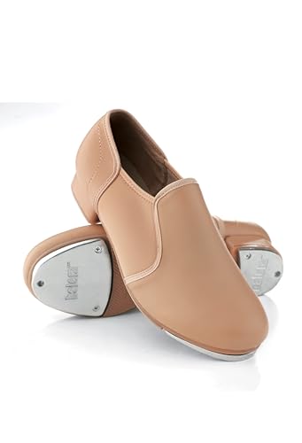 Balera Slip-On Tap Shoe for Girls & Women Perfect for Dance Caramel