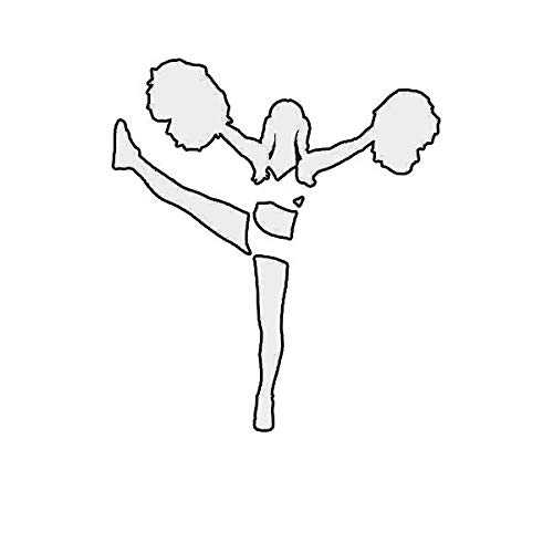 Magnet Cheerleading Cheerleader Magnetic Vinyl Die Cut Decal #2 Cheer 5" Car Magnet Bumper Sticker