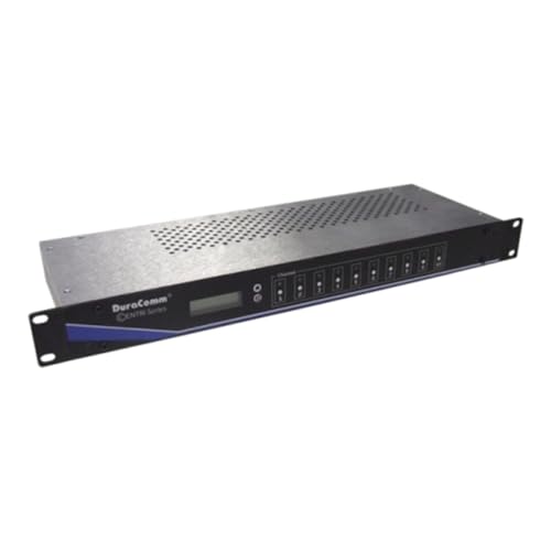 DuraComm - DP-10IN-100-MU - DP-10i Centri Series Power Distribution Panel, Input -60-0VDC, 100A Max per Panel, 10 Outputs, 20A Max per Output, Includes SNMP traps for alarms and monitoring