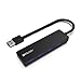 Price comparison product image USB Hub, BYEASY 4 Port USB 3.0 Hub, Ultra Slim Portable Data Hub Applicable for iMac Pro, MacBook Air, Mac Mini/Pro, Surface Pro, Notebook PC, Laptop, USB Flash Drives, and Mobile HDD (Leather Black)