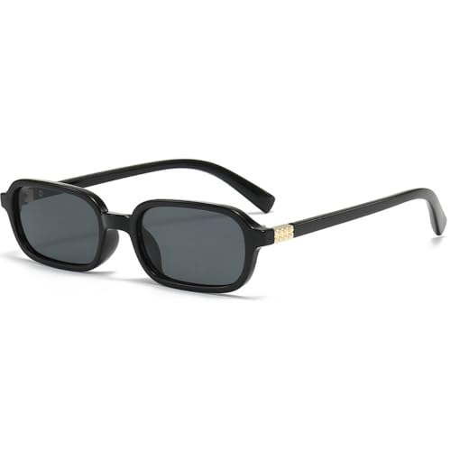 Retro Rectangular Sunglasses for Women Men Small 90s Style Vintage Trendy Narrow Square Frame BS1900