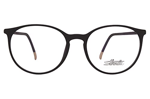 Silhouette Spx-Illusion 2936 9030 Eyeglasses Black Matte Optical Frame 52-17-140 #TOP2