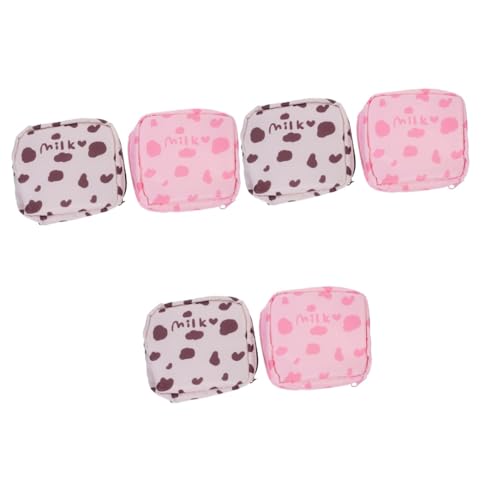 6 生理用ナプキン 収納バッグ 子供用コスメティックバッグ おむつバッグ オーガナイザーバッグ 水洗トイレバッグ サニタリーバッグ ぬいぐるみ コインケースパッドバッグ 旅行 メイクアップ