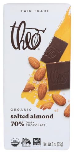 Theo Chocolate Salted Almond Organic Dark