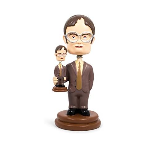 Surreal Entertainment The Office Double Dwight Resin Bobblehead | Collectible Action Figure Statue, Desk Toy Accessories | Novelty Gifts for Home Office Decor | 5 Inches Tall Cover